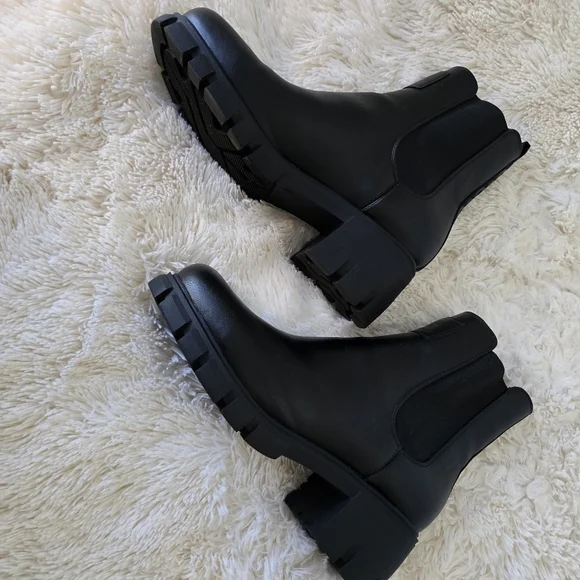 S O L D  Guess LA Black Moto Boots size 10M - Picture 3 of 12